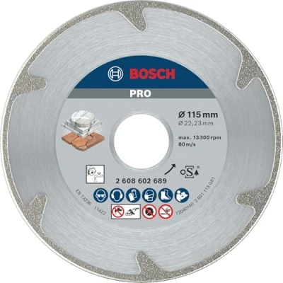 Imagen de Bosch 2 608 602 689 Disco de corte diamante Best for Marble 115 x 22,23 2,2 3 mm (pack 1)