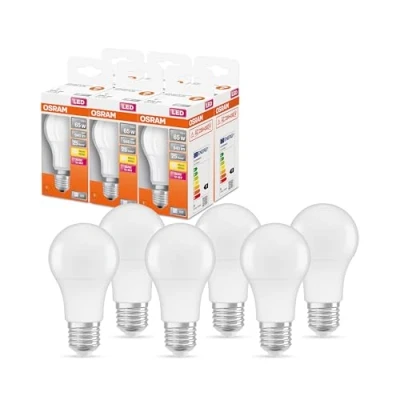 Imagen de OSRAM Lámpara LED A65 bajo voltaje (12V 36V), optima para camping, autocaravanas y jardín, 940 lm, reemplaza 65W, Paquete de 6
