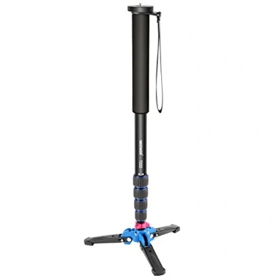 Imagen de Neewer Monopod Extensible de cámara con Base Soporte Desmontable y Plegable: aleación Aluminio, Altura 52 168 centímetros para DSLR Nikon Sony; Carga admisible 5 kg