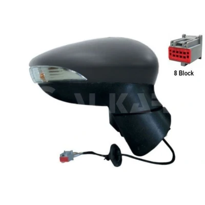 Imagen de Espejo retrovisor Alkar 6112394 derecha imprimado eléctrico asférico FORD: FIESTA 6