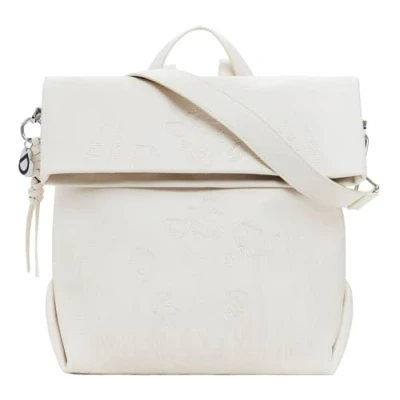 Imagen de Desigual Medium Chrome FLAP Mochila, Mujer, Talla: One Size, Beige