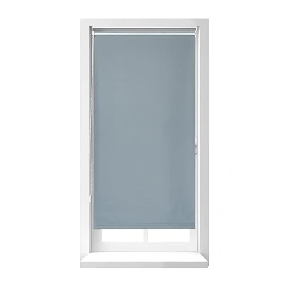 Imagen de Relaxdays Estor Térmico Opaco, Cortina Enrollable, Oscurecedor Ventana sin Taladrar, Blackout con Cadena, 220x76cm, Gris, Poliéster