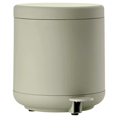Imagen de Zone Denmark Ume cubo de basura para baño con pedal (19,5 cm diámetro, 22 altura, 4 L, interior extraíble y cierre suave, tapa el baño,