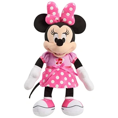 Imagen de Just Play Peluche de Minnie Mouse Disney Junior Mickey Funhouse Singing Fun Plush con Luces y Sonidos; Juguetes para niños a Partir 3 años