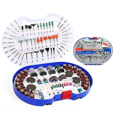 Imagen de WORKPRO Juego de Accesorios Multiusos para Herramientas Rotativas 276 piezas , Multifuncionales Molienda Lijado Pulido Cepillo Corte