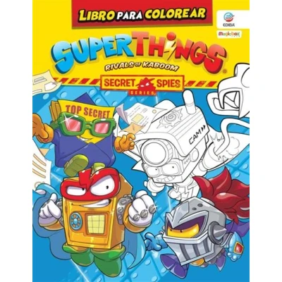 Imagen de Libro para colorear Superthings Secret Spies Series (Con 3 superzings aleatorios incluidos ) España