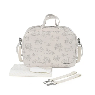 Imagen de Bolsa Canastilla Toile de Jouy Crema