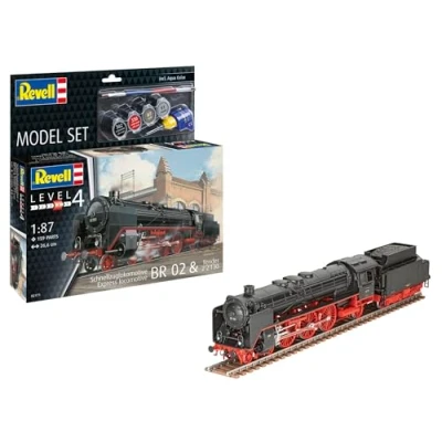 Imagen de Revell Modellbau Juego de locomotora tren rápido BR02&amp;Tender 2&#039;2&#039;T30
