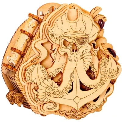 Imagen de ESC Welt La Caja de Rompecabezas Blackbeard&#039;s Compass Escape Room en una Acertijo Dinero Juego 3D Adivinanzas para Niños