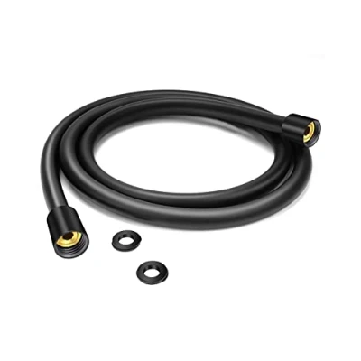 Imagen de manguera de ducha 160 cm con protección contra torsión, cm, conexión estándar 1/2&quot;, flexible y resistente a las torceduras, prueba agua potable presión