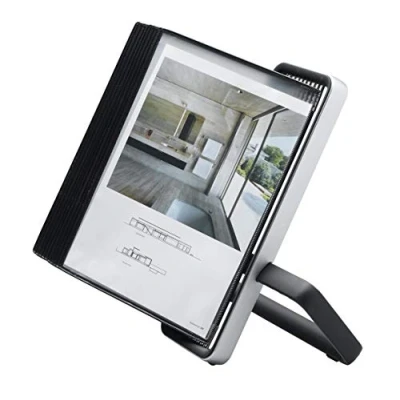 Imagen de Tarifold Es 744117 Expositor de sobremesa A4 para catálogos VEO con 10 fundas PVC, Negro