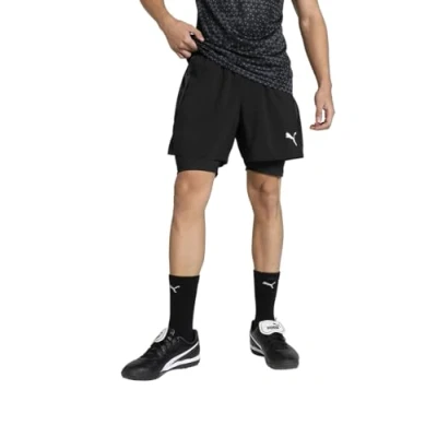Imagen de Puma Teamgoal Short Pantalón corto de deporte, Hombre, Talla: Small, Black/white