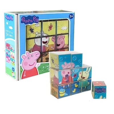 Imagen de Cefa Toys Rompecabezas Peppa Pig 9 Cubos. (88320)