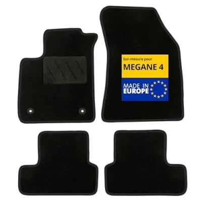 Imagen de DBS Alfombrillas A Medida para Megane 4 con Clips Antideslizantes Coche Piezas