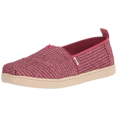 Imagen de TOMS Niñas Glitter Alpargata Mocasines, Rosa, 34 EU