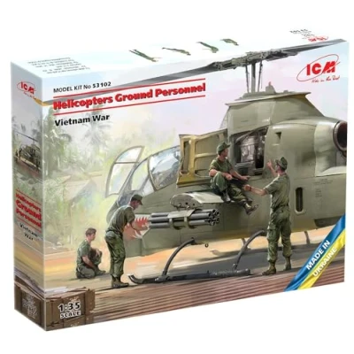 Imagen de ICM 1:35 Kit de modelo personal tierra helicópteros (guerra Vietnam), ICM53102 Gris
