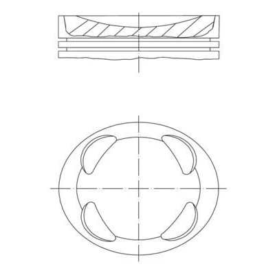 Imagen de MAHLE ORIGINAL 081 PI 00104 002 Pistóns 77,5 MINI: Hatchback, Countryman, CITROËN: DS3 Hatchback