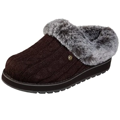 Imagen de Skechers Keepsakes Ice Angel, Zapatillas de estar por casa Mujer, Marrón(Chocolate), 40 EU