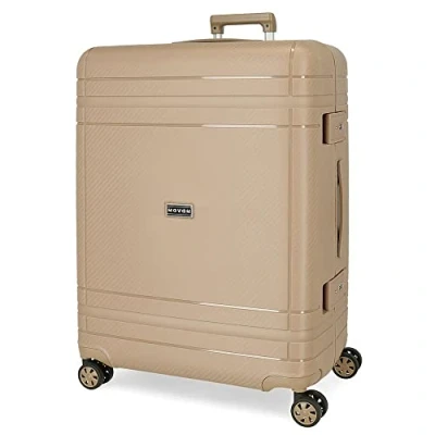 Imagen de Movom Dimension Maleta grande Beige 54x75x32 cms Rígida Polipropileno Cierre TSA 112L 5,2 kgs 4 Ruedas dobles