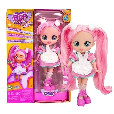 Imagen de BFF BY BEBÉS LLORONES Coney Coleccionable Muñeca de Moda con Pelo Largo, Ropa Tela y 9 Accesorios Regalo optimo para NIÑOS NIÑAS +5 Años