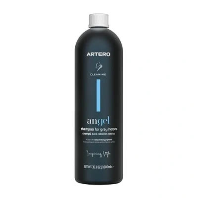 Imagen de Artero Angel 1L. Champú Blanqueante para Caballos Tordos. Elimina Manchas y Resalta el Blanco con Brillo Intenso.