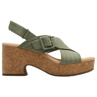 Imagen de Clarks Nerisa West, Sandalia Mujer, Sage Nubuck, 39.5 EU