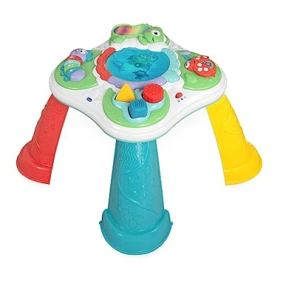 Imagen de Chicco Mesa Descubrimiento Sensorial Infantil, de Actividades Interactiva con 5 Zonas Sensoriales, Juego Educativo Electrónico Luces y Sonido Juguete para Bebés 10 Meses a 4 Años