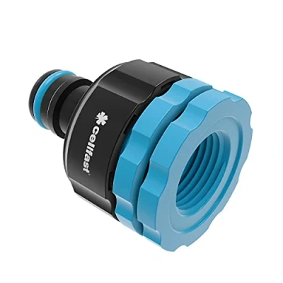Imagen de Cellfast Conector de Manguera Stop ENERGO™ 1/2 5/8&quot;, conexión Dos Extremos Manguera, Material sintético PC/ABS, diseño ergonómico, 53 120