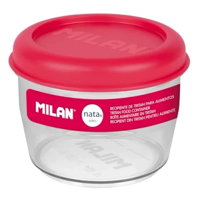 Imagen de MILAN® Fiambrera de tritán hermética redonda 0,5 L nata® 624, rosa