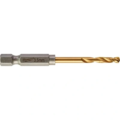 Imagen de Milwaukee 2 brocas de metal Shockwave HSS G RED HEX Titan 1/4&quot; 3,5 x 69 mm