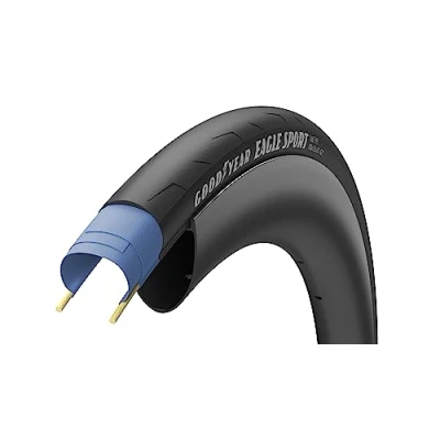 Imagen de Goodyear Tires Eagle Sport Tube Type 700X28 / 28 622 BL, Adultos Unisex, Black, ESTANDAR