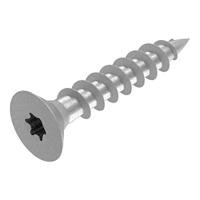 Imagen de SECCARO tornillo para madera aglomerada, 4 x 20 mm, acero inoxidable V2A, VA A2, con rosca completa, TX/hexágono interior, 250 unidades