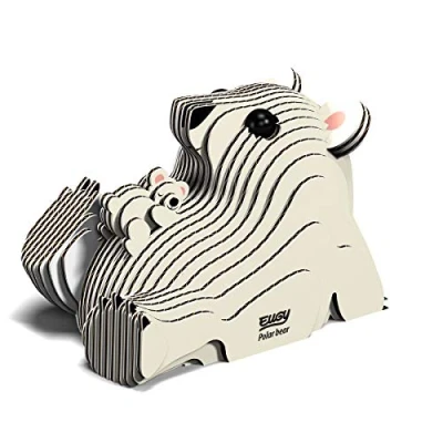 Imagen de EUGY 052 Oso Polar. Eco Friendly 3D Paper Puzzle