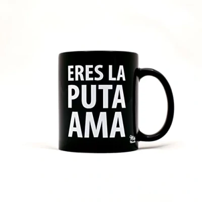 Imagen de Miss Miserable taza con mensaje para sobradas Eres la pu** ama