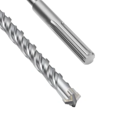 Imagen de SDS Max Broca para hormigón (10 x 260 mm, con 4 cortes de metal duro y doble hélice), hormigón, piedra, piedra natural