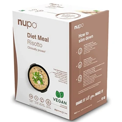 Imagen de NUPO Diet Meal Risotto Comida Dietética Premium para el Control de Peso I Sustituto Completo la 10 Raciones Vegana, Sin Gluten, OMG