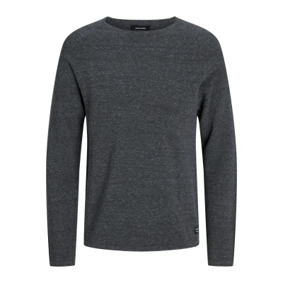 Imagen de Jack &amp; Jones Jjehill CREW NECK Jersey de punto, Hombre, Talla: Large, Dark grey melange