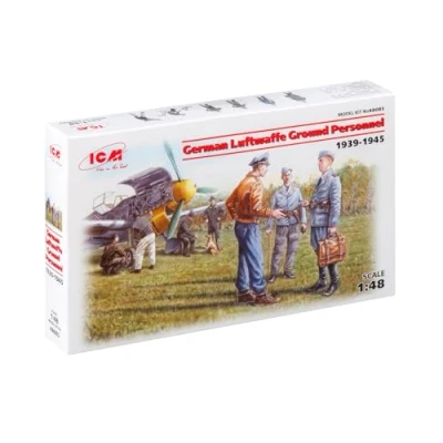 Imagen de Icm German Ground Personnel Personal de Tierra la Luftwaffe Alemana (1939 1945), Color Gris, S (48085)