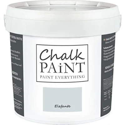 Imagen de Chalk Paint Everything® Pintura tiza Elefante vuelva a dar color fácilmente todo tipo de material sin lijar (5 Litros)