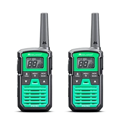 Imagen de Walkie Talkie Midland XT30 Pro, Carga Rápida, 16 canales, USB, Alcance de 6 km, Verde