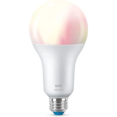 Imagen de WiZ Bombilla LED Inteligente Wi Fi, 18,5W (Eq. 150 W) A80 E27, Luz Blanca y de Colores, con tecnología SpaceSense compatible Alexa Google Home