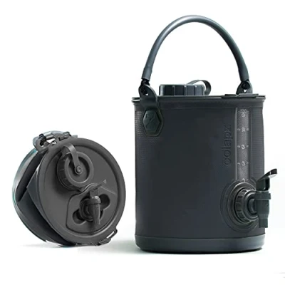 Imagen de Colapz Garrafa con Grifo y Cubo Plegable 2 en 1 Bidon Agua de 8L para Camping Accesorios Camper Van