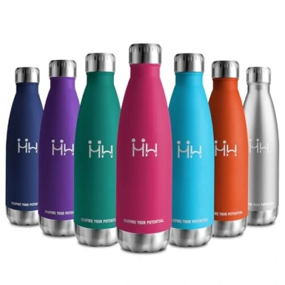 Imagen de Cantimplora Termica 750ml, Botella Agua Acero Inoxidable sin BPA, Termo Reutilizable a Prueba de Fugas, con Doble Pared, para Niños, Escuela, Oficina, Gimnasio