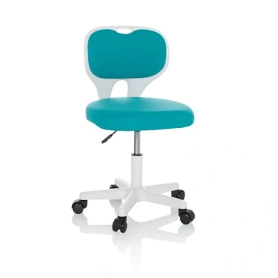 Imagen de hjh OFFICE Silla de Escritorio Infantil KIDDY Top W Oficina Tela giratoria, Crece con el niño, Azul, 736426