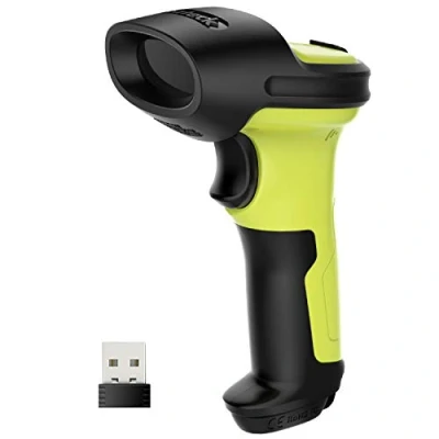 Imagen de Inateck Lector de códigos Barras Escáner Láser Inalámbrico 2.4GHz, Alcance 35 m, Automático, Rápido y Preciso, Duración en Uso 180 Días, BCST 60