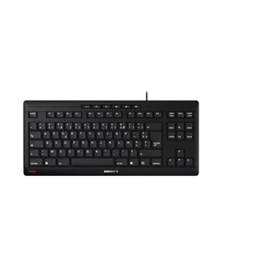 Imagen de CHERRY STREAM KEYBOARD TKL, Teclado con Cable sin Numérico, Distribución de Francés (AZERTY), Teclas Silenciosas, Experiencia Tecleo Única, Negro