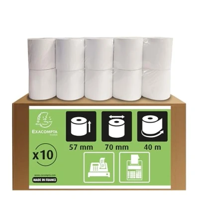 Imagen de Rollo sumadora exacompta electro 57 mm x 70 60 g/m2