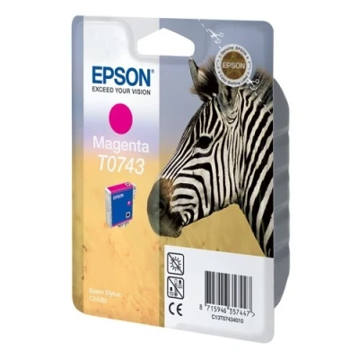 Imagen de Epson T0743 cartucho de tinta magenta (original)