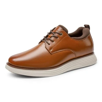 Imagen de Bruno Marc Zapatos de Traje para Hombre, con Cordones.,Size 42,Marrón,SBOX2222M E