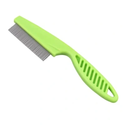 Imagen de Peine Antipulgas para Gatos, 18,5 cm Pulgas de Gato Dientes Finos, Perros Peines Piojos, Eliminar Suavemente Mucosidad y Corteza